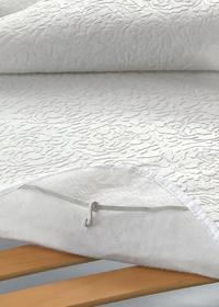 COPRIRETE ALBA CON ELASTICI E GANCI MATRIMONIALE