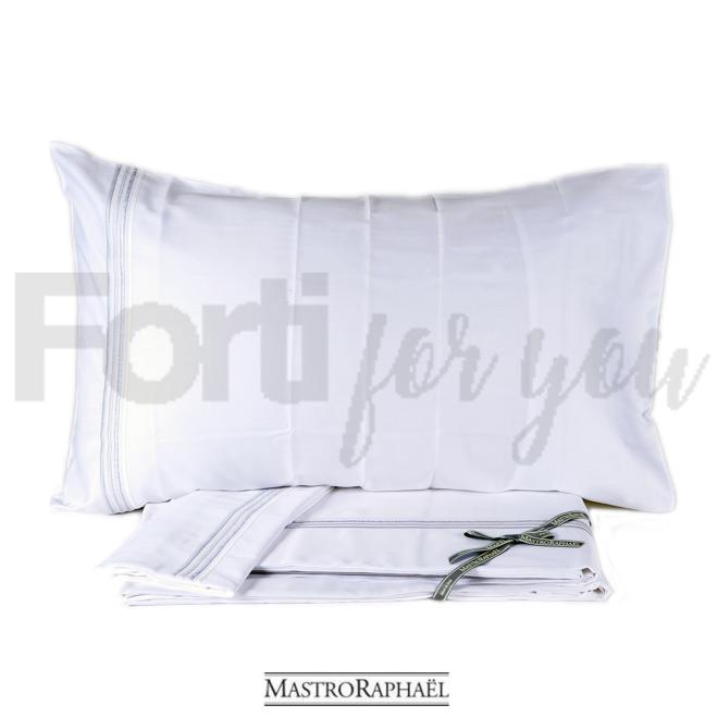 COMPLETO LENZUOLI MASTRO RAPHAEL API TIME SATIN MATRIMON. COL. BIANCO 